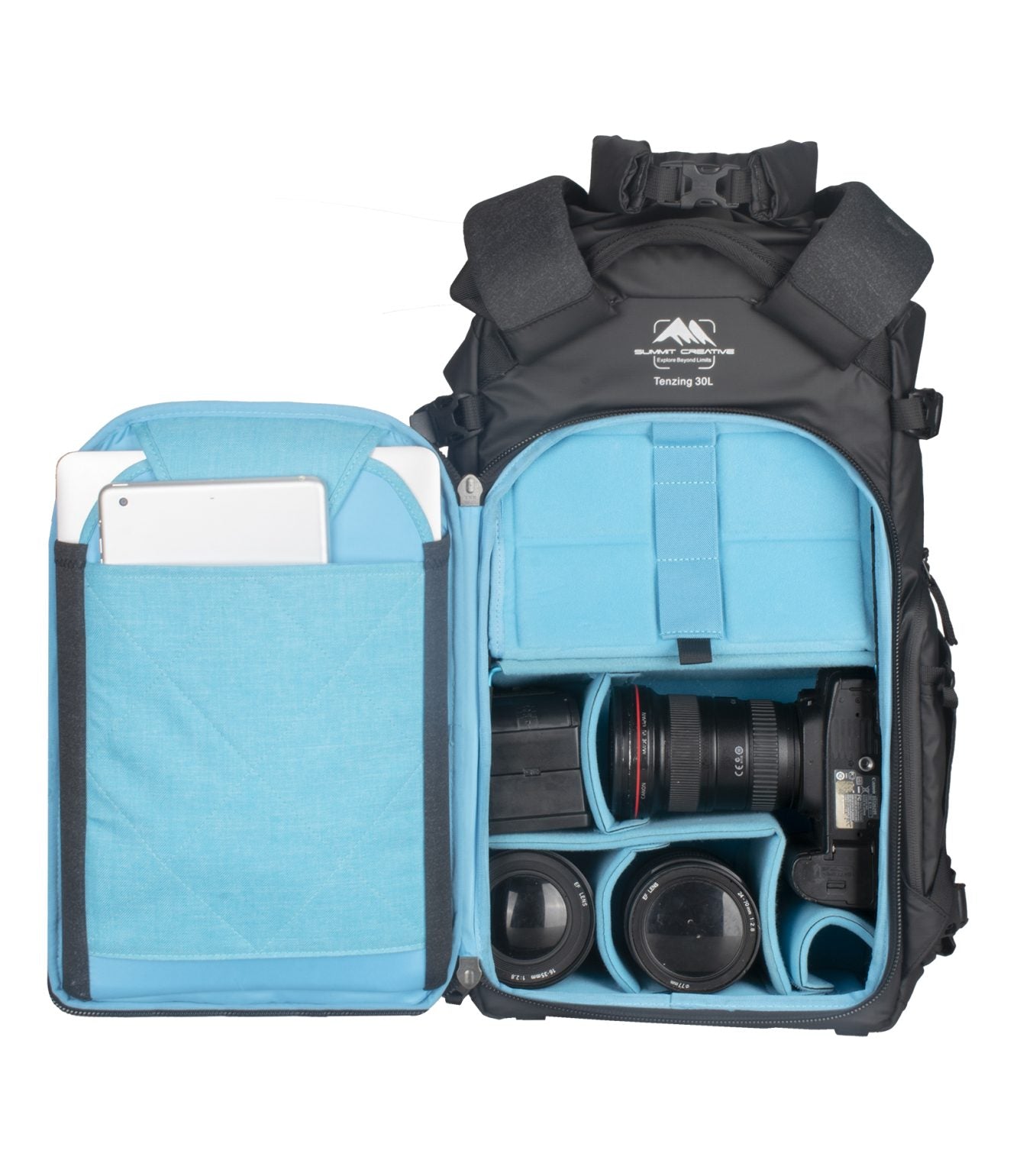 Summit Creative Medium Rolltop Camera Backpack Tenzing 30L