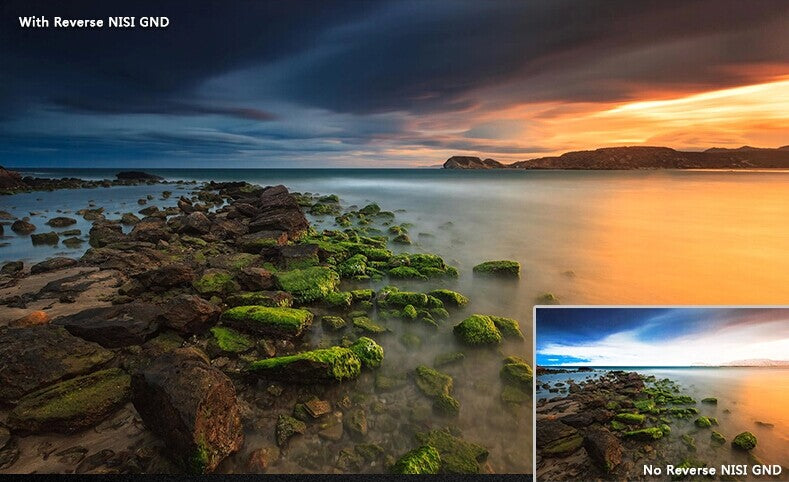 NiSi 100x150mm Reverse Nano IR Graduated Neutral Density Filter - ND8 (0.9) - 3 Stop