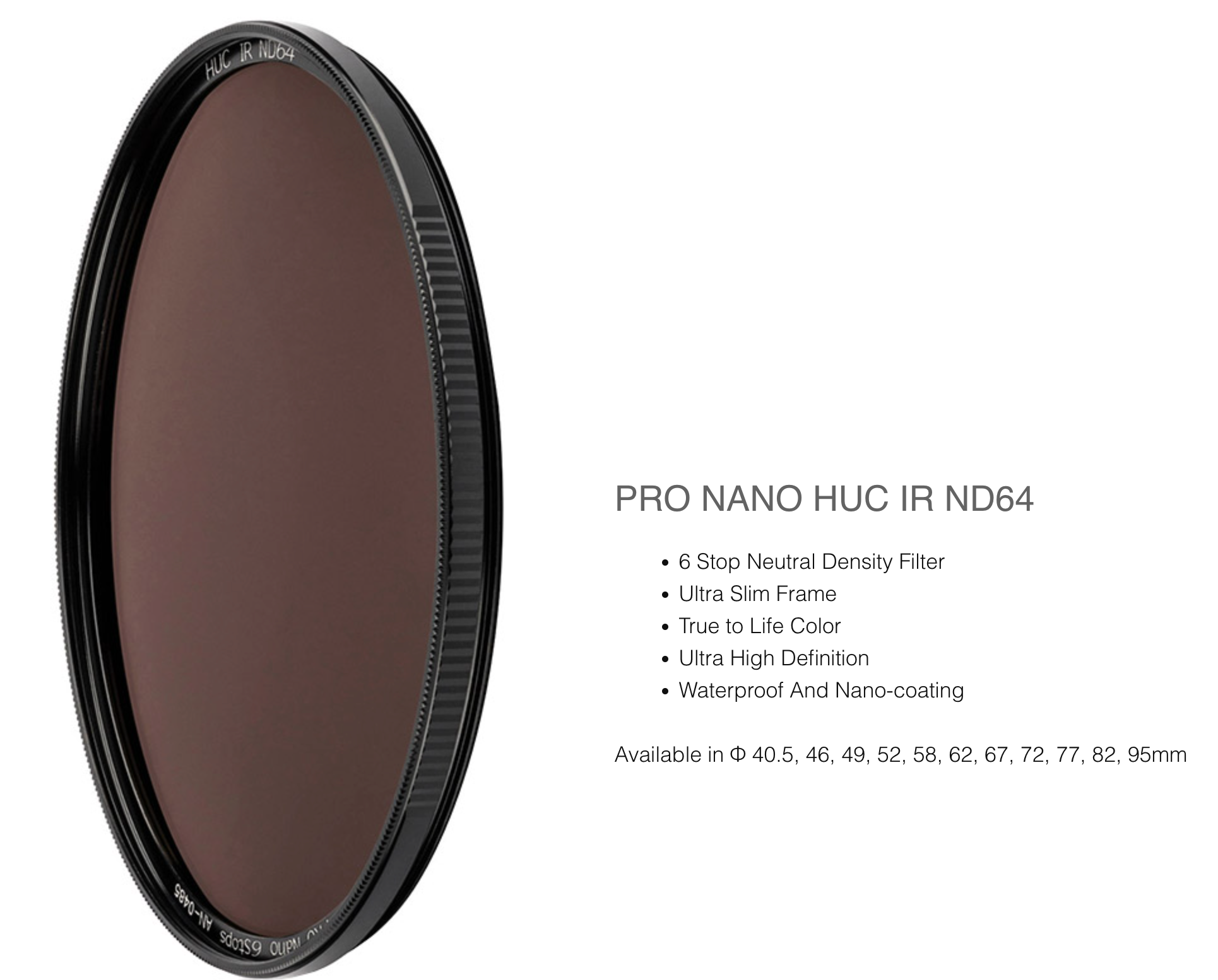 PRO NANO HUC IR ND64