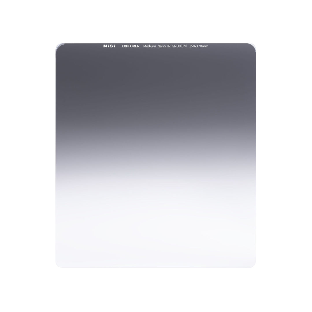 NiSi Explorer Collection 150x170mm Nano IR Medium Graduated Neutral Density Filter - GND8 (0.9) - 3 Stop