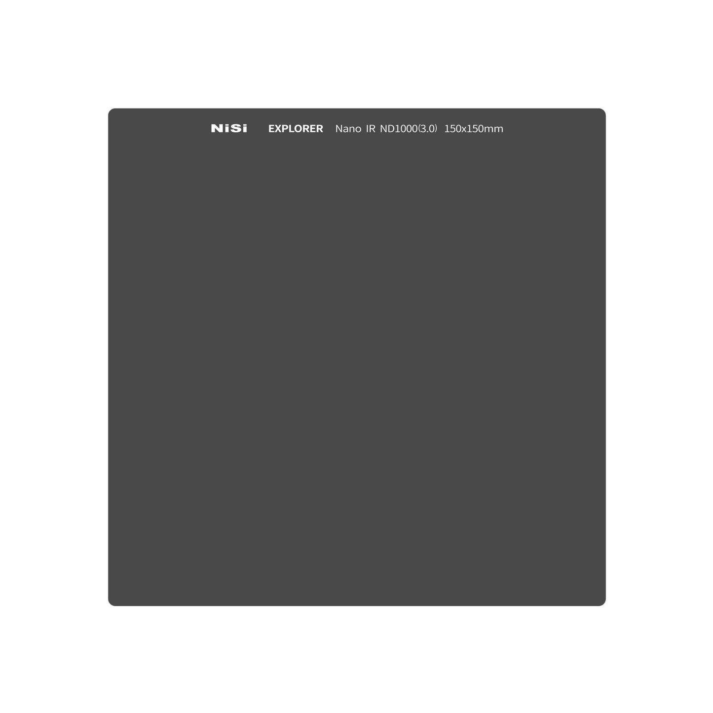 NiSi Explorer Collection 150x150mm Nano IR Neutral Density filter - ND1000 (3.0) - 10 Stop