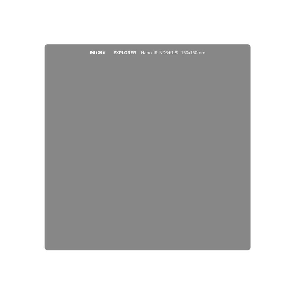 NiSi Explorer Collection 150x150mm Nano IR Neutral Density filter - ND64 (1.8) - 6 Stop