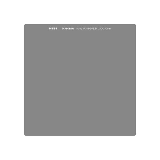 NiSi Explorer Collection 150x150mm Nano IR Neutral Density filter - ND64 (1.8) - 6 Stop