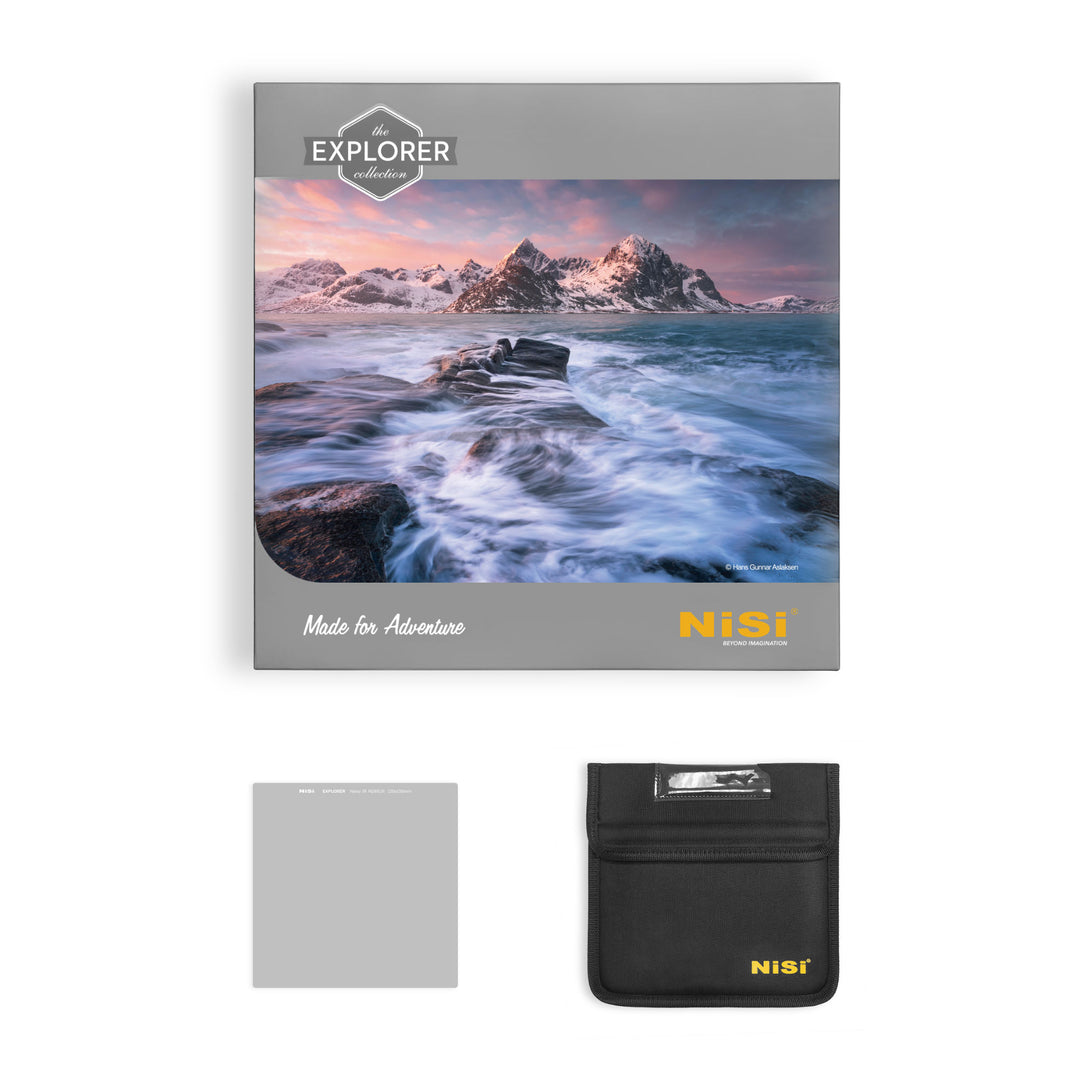 NiSi Explorer Collection 150x150mm Nano IR Neutral Density filter - ND8 (0.9) - 3 Stop