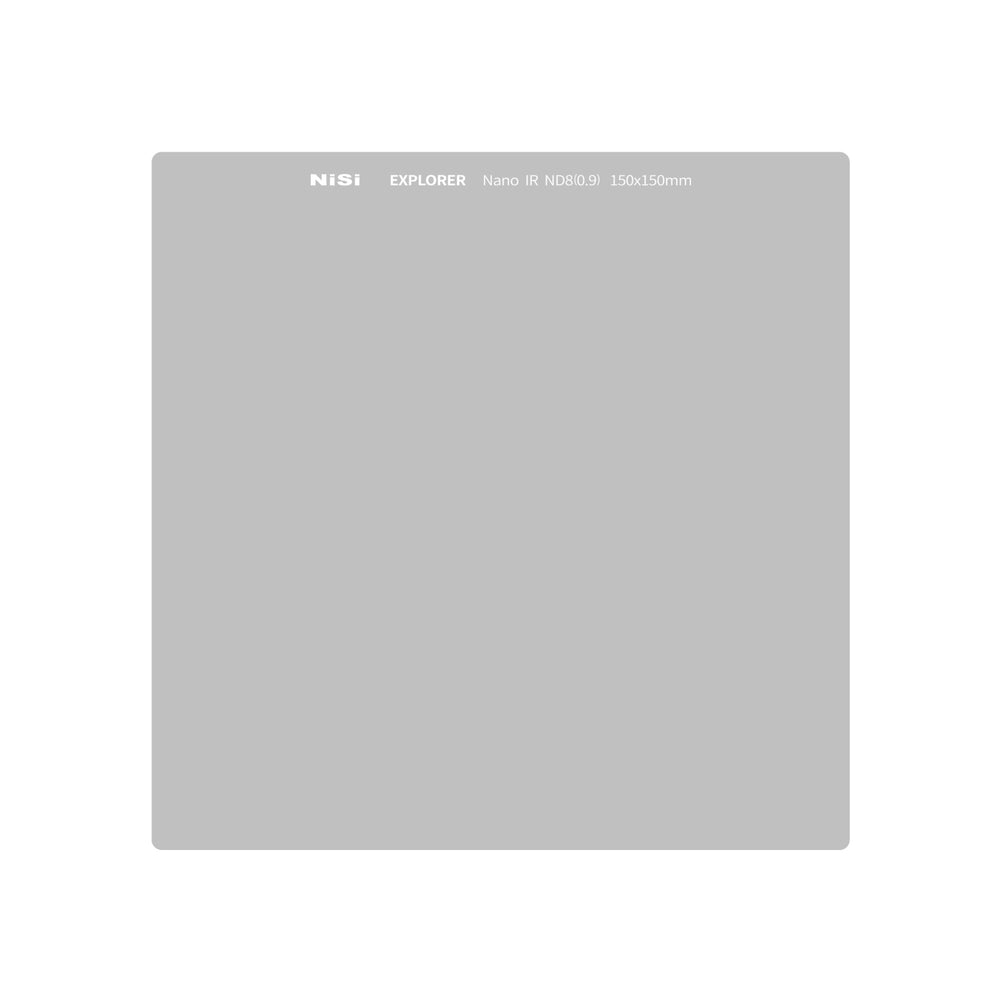 NiSi Explorer Collection 150x150mm Nano IR Neutral Density filter - ND8 (0.9) - 3 Stop