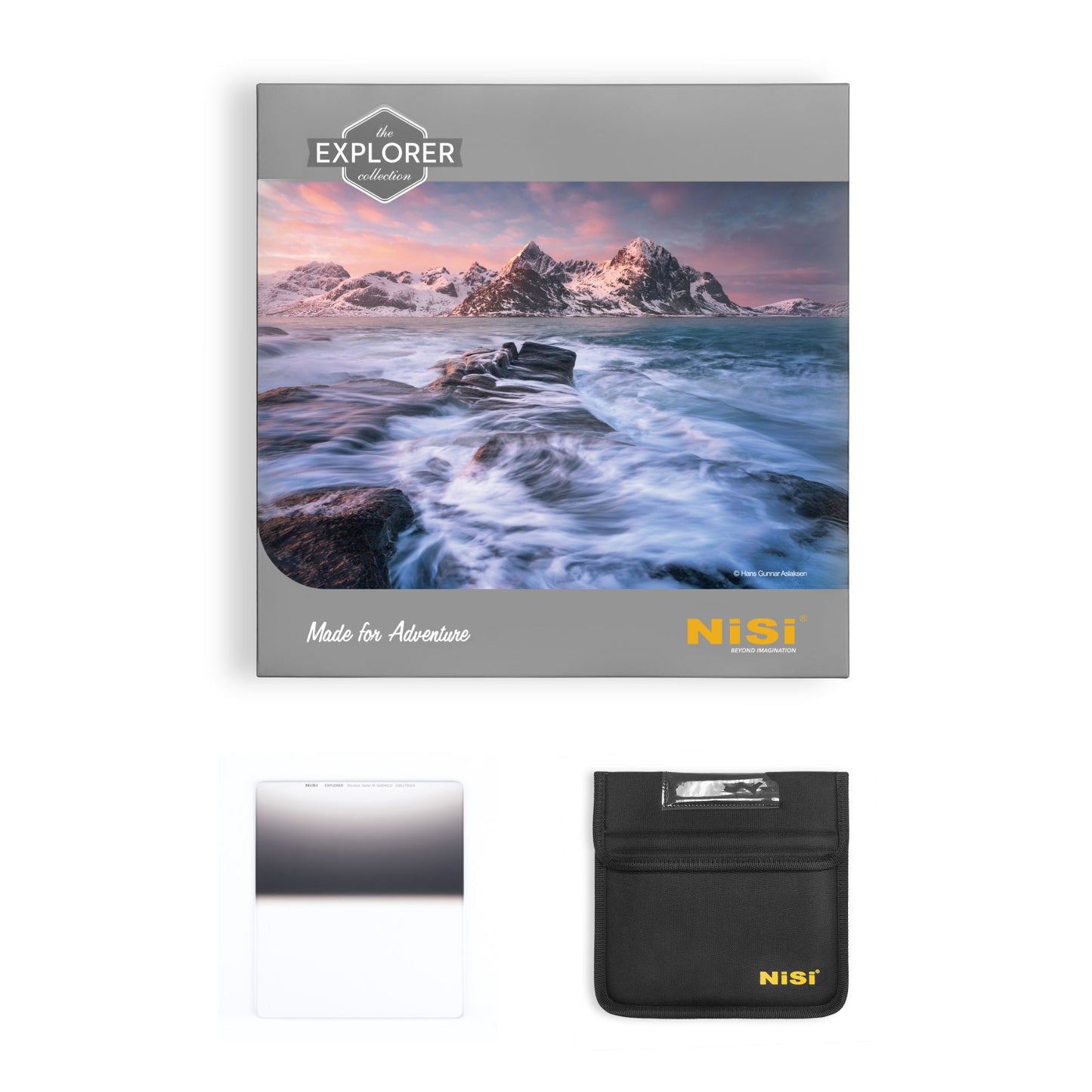 NiSi Explorer Collection 150x170mm Nano IR Reverse Graduated Neutral Density Filter - GND4 (0.6) - 2 Stop
