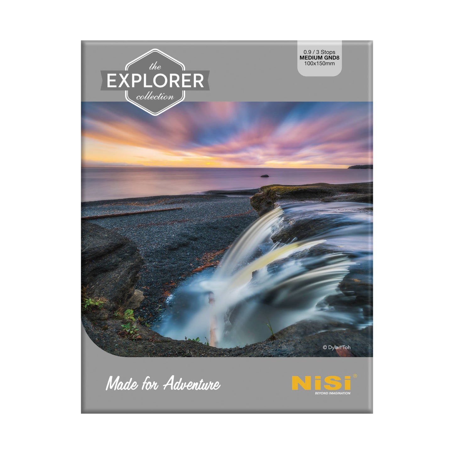 NiSi Explorer Collection 100x150mm Nano IR Medium Graduated Neutral Density Filter - GND8 (0.9) - 3 Stop