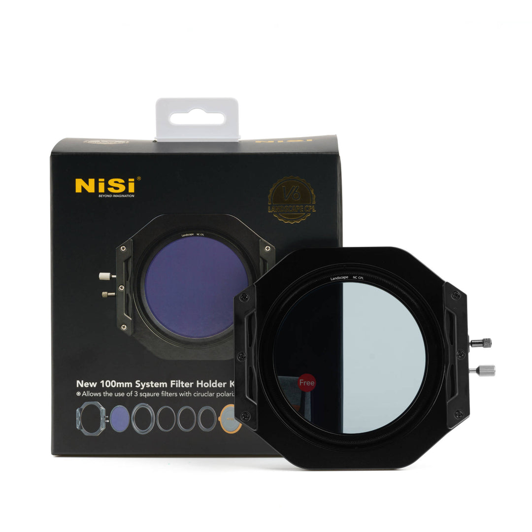 NiSi V6 100mm Filter Holder with Enhanced Landscape CPL & Lens Cap