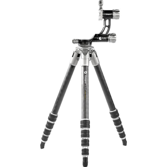 Fotopro E6L Eagle Series 5-Section Carbon Fiber Tripod with E-6H Gimbal Head, Holds 22 lbs, Extends to 63"